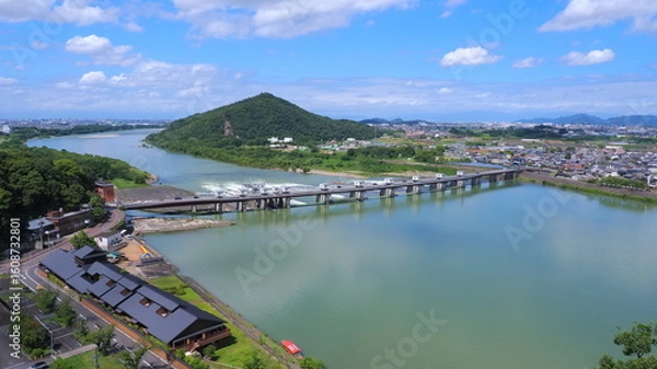 Obraz 犬山城からのライン大橋方向3