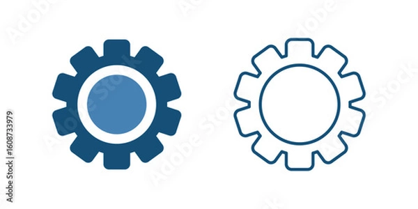 Obraz Setting Gear Icon Vector Illustration