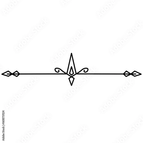 Obraz 
Classic decorative line set. vector