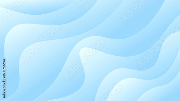 Fototapeta Blue abstract wave background. Abstract blue and white wave modern soft luxury texture with smooth and clean vector subtle background