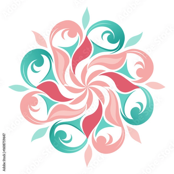 Fototapeta abstract floral background