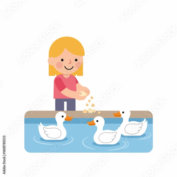 Obraz child with animals