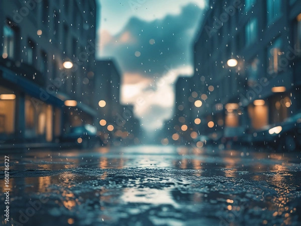 Obraz Dramatic Cloudy Sky Before Rain – Natural Weather Scene