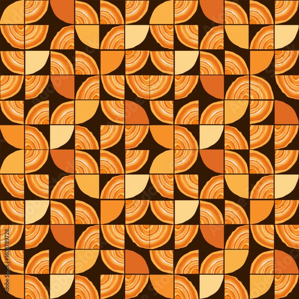 Fototapeta seamless pattern abstract circles.eps