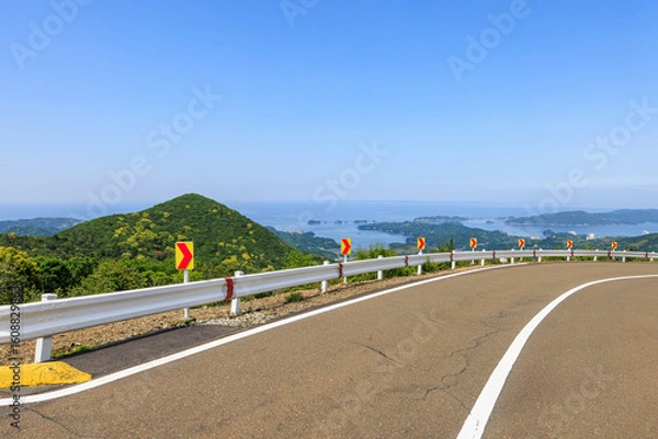 Fototapeta 朝熊山　三重県伊勢志摩スカイライン