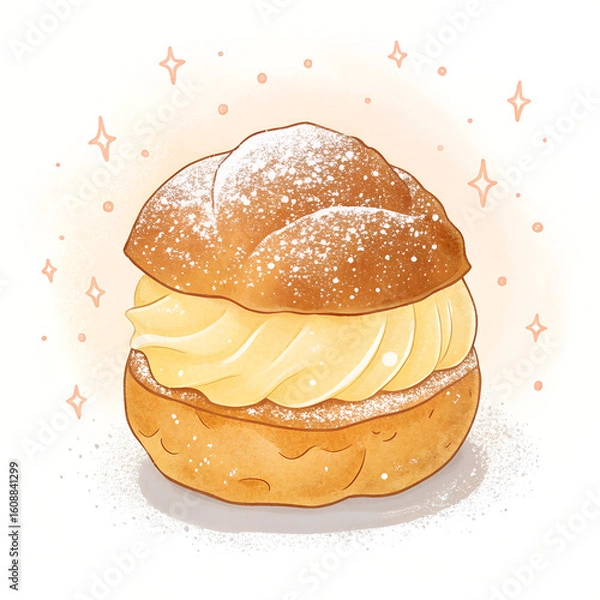 Obraz  cream puff