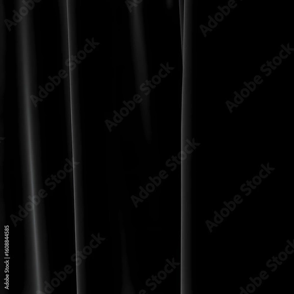 Obraz Black Velvet Fabric Texture Close-Up