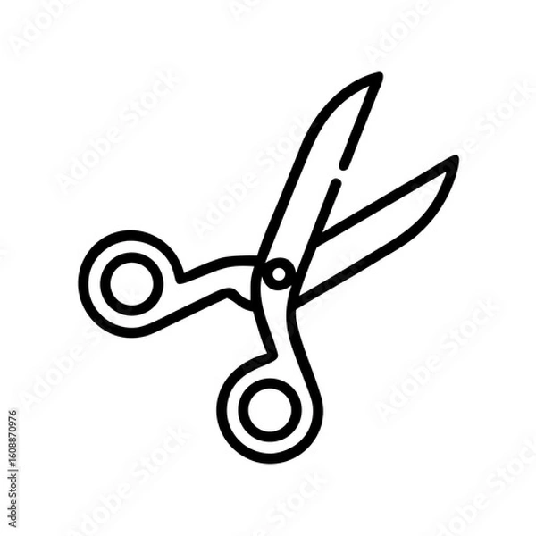 Fototapeta Scissors Icon for Creativity and Crafting Topics