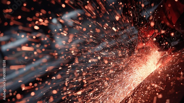 Fototapeta 飛び散る火花