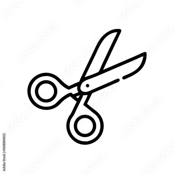 Obraz Scissors Icon for Creativity and Crafting Topics