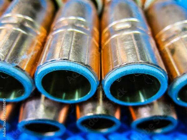 Fototapeta Copper raw metal set