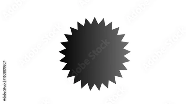 Obraz Hexagonal icon isolated on white