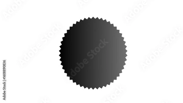 Obraz Hexagonal icon isolated on white