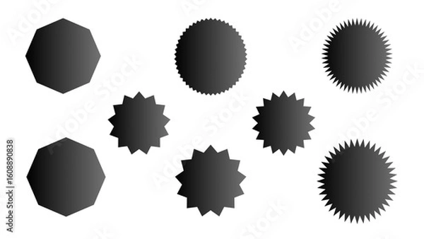 Obraz Hexagonal icon isolated on white