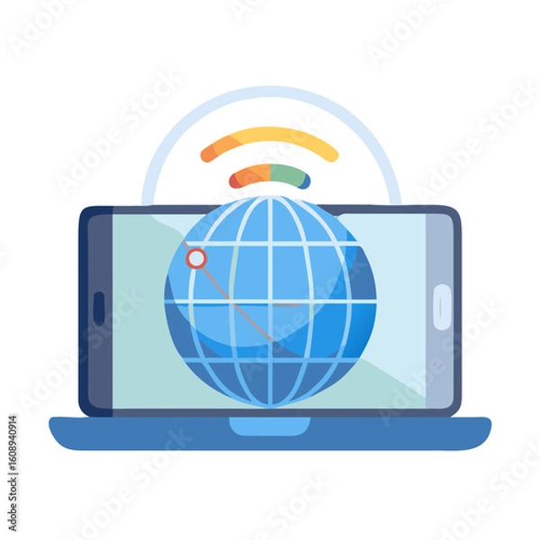 Fototapeta global communication concept