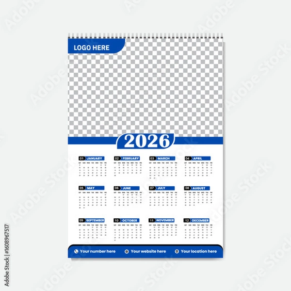 Obraz Creative modern Calendar design.
