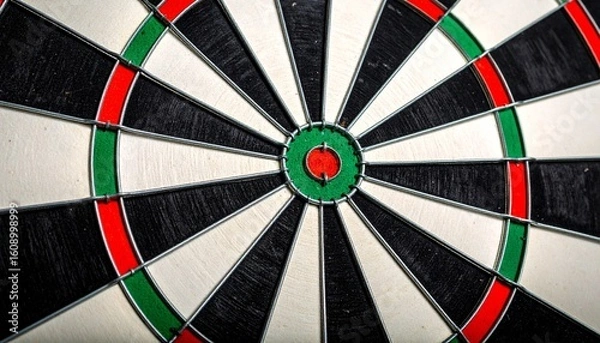 Obraz Precision Mark – Classic Dartboard Centered in Sharp Focus