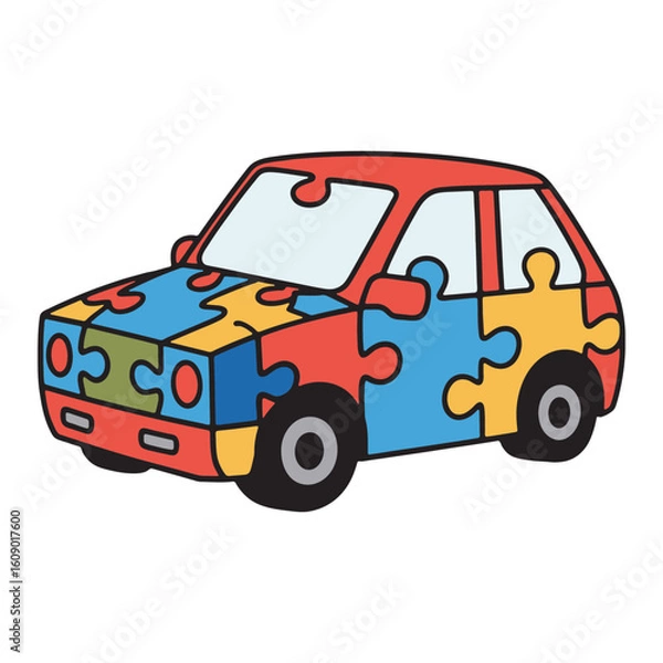 Obraz Vehicle Vector in Cartoon Style