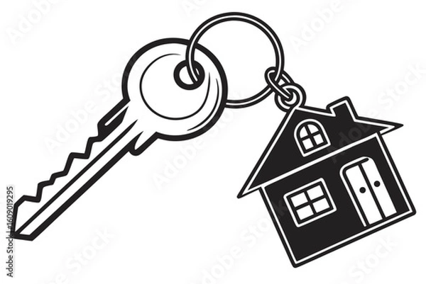 Obraz house key icon