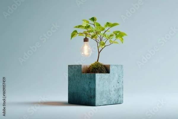 Fototapeta tree in a box