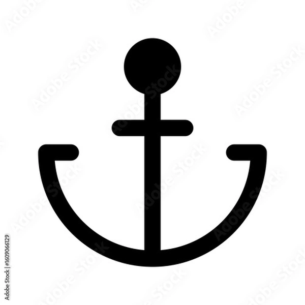 Obraz anchor glyph icon