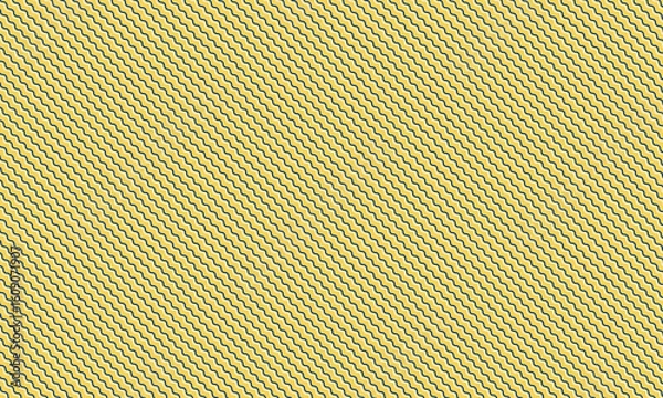 Obraz Abstract Seamless Wavy Line Pattern with Bold Repetitive Design