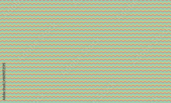 Obraz Abstract Seamless Wavy Line Pattern with Bold Repetitive Design