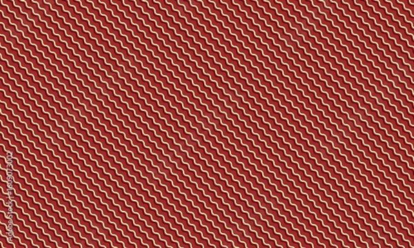 Obraz Abstract Seamless Wavy Line Pattern with Bold Repetitive Design