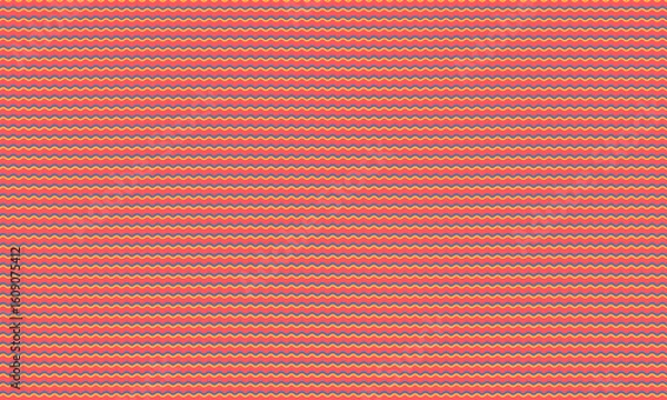 Obraz Abstract Seamless Wavy Line Pattern with Bold Repetitive Design