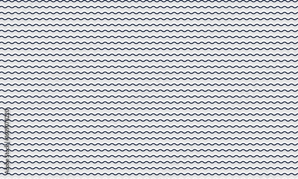 Obraz Abstract Seamless Wavy Line Pattern with Bold Repetitive Design