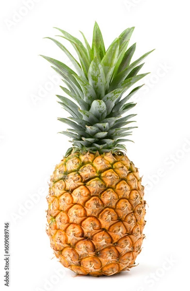 Fototapeta Pineapple isolated on white background.