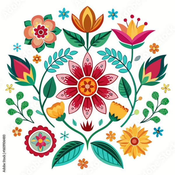 Obraz seamless pattern with flowers