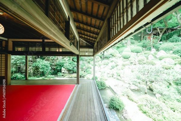 Fototapeta 柳谷観音楊谷寺の花手水