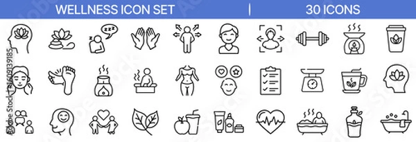 Obraz Wellness and Healthy Lifestyle Icon Design