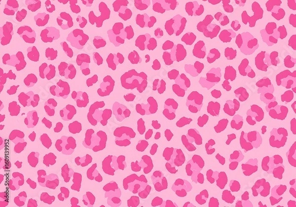 Obraz Bright pink leopard fabric texture