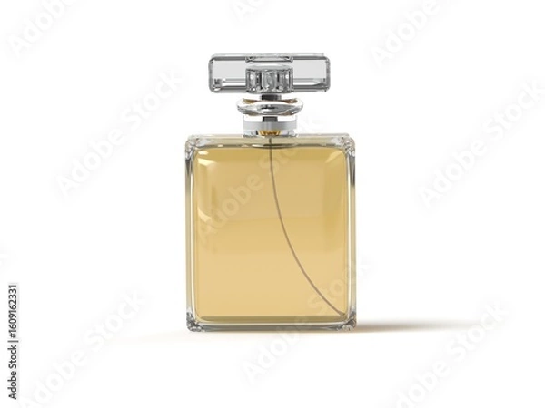 Obraz Perfume Bottle 3D Rendering Isolated White for mockup 1