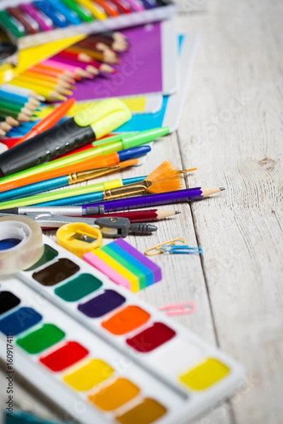 Fototapeta Items for children's creativity