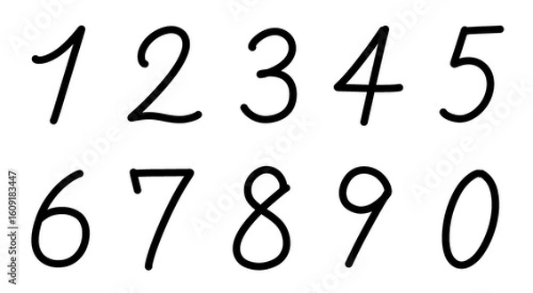 Obraz 手書きの数字