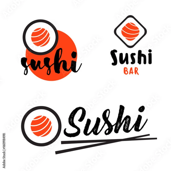 Obraz Sushi logo template.