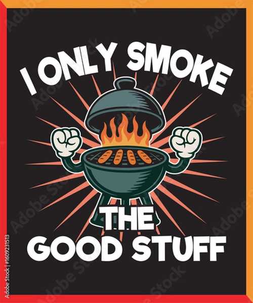 Obraz bbq t-shirt design, BBQ, vector, eps