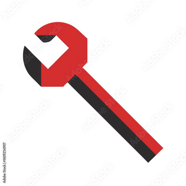 Fototapeta Allen Wrench Or Hex Key Vector On White