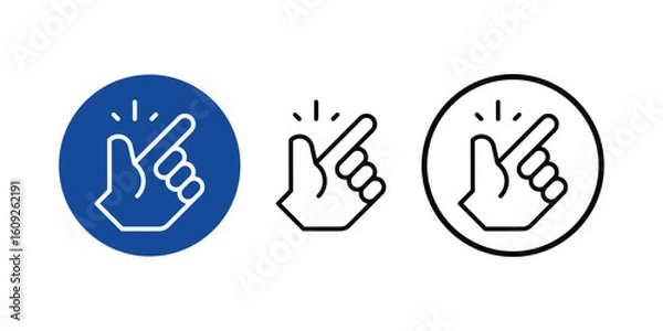 Fototapeta  easy of use round set icon flat design