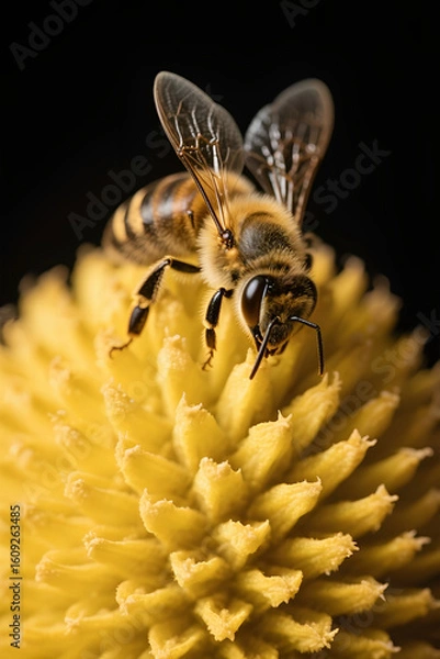 Obraz bee on a flower