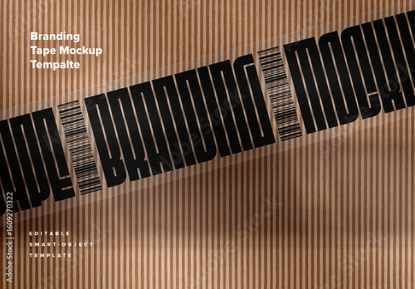 Fototapeta Packaging Tape Branding Mockup