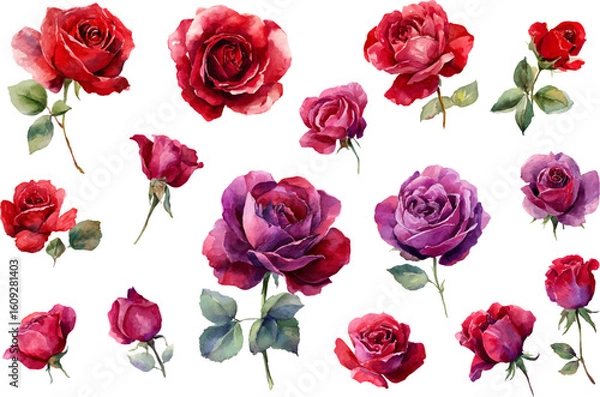 Obraz seamless pattern with roses