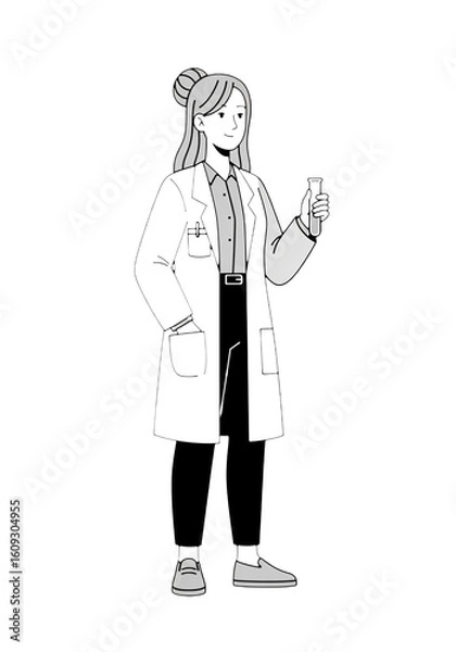Fototapeta Empowered woman in stylish suit exudes confidence, ready to conquer any challenge in her career journey