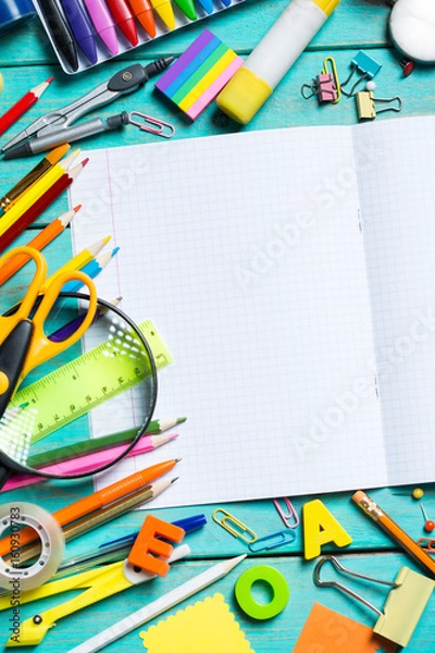 Fototapeta Items for children's creativity