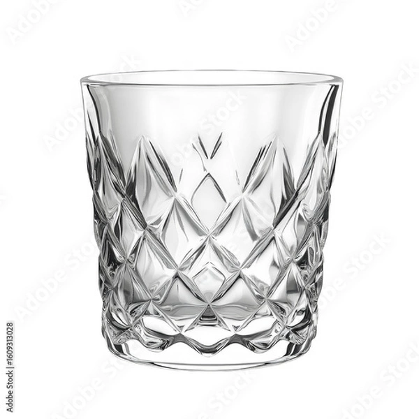 Obraz empty glass isolated on white