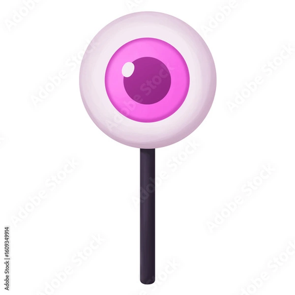 Obraz Halloween eyeball lollipop candy