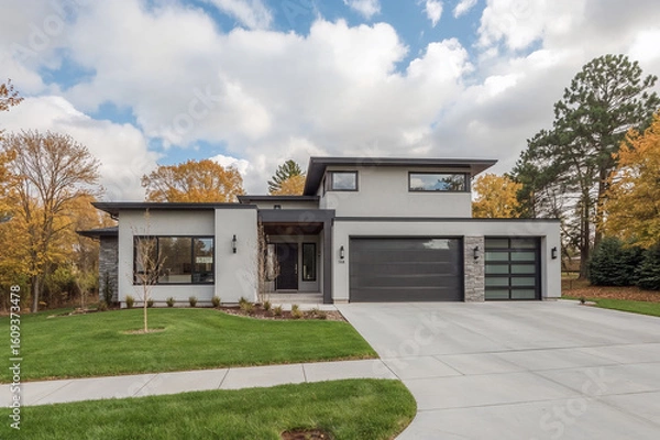 Fototapeta Autumn Modern Architecture